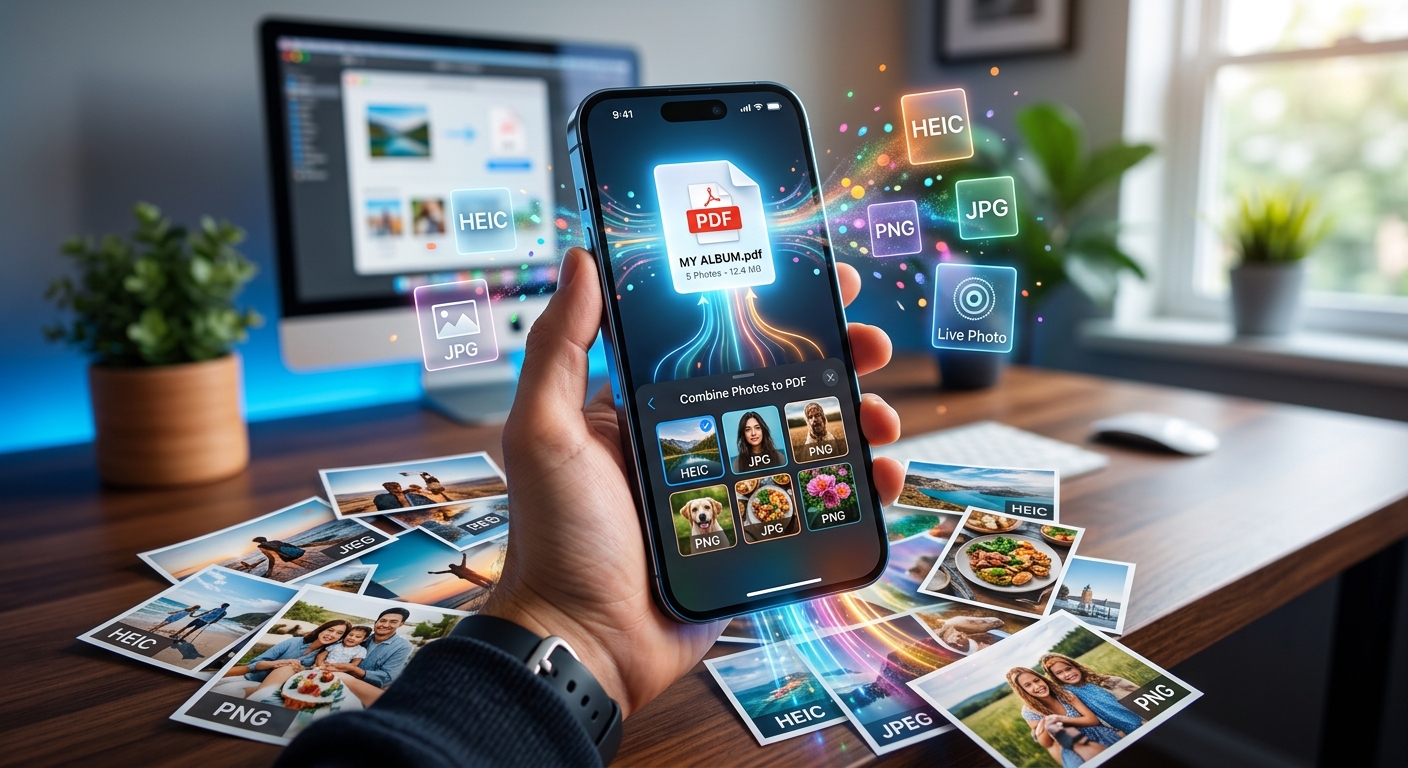 How to Combine iPhone Photos Into a PDF Without Format Compatibility Issues